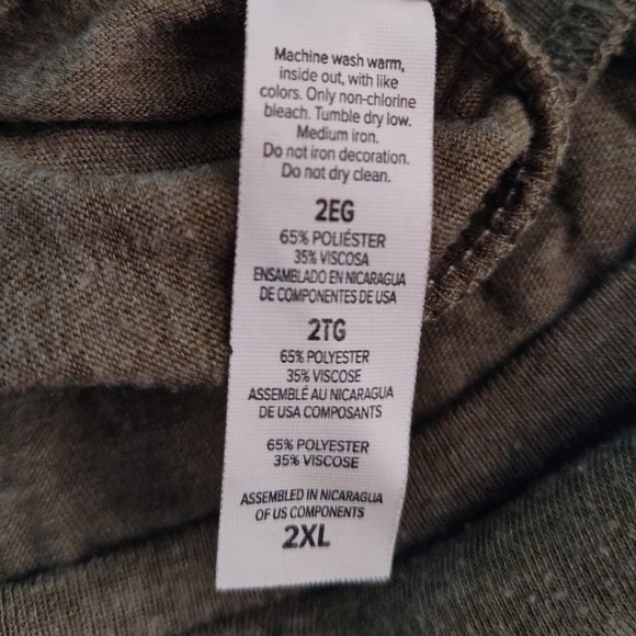 Posh Vibes Only Posh mark branded muscle tee 2XL dark green - Picture 6 of 7